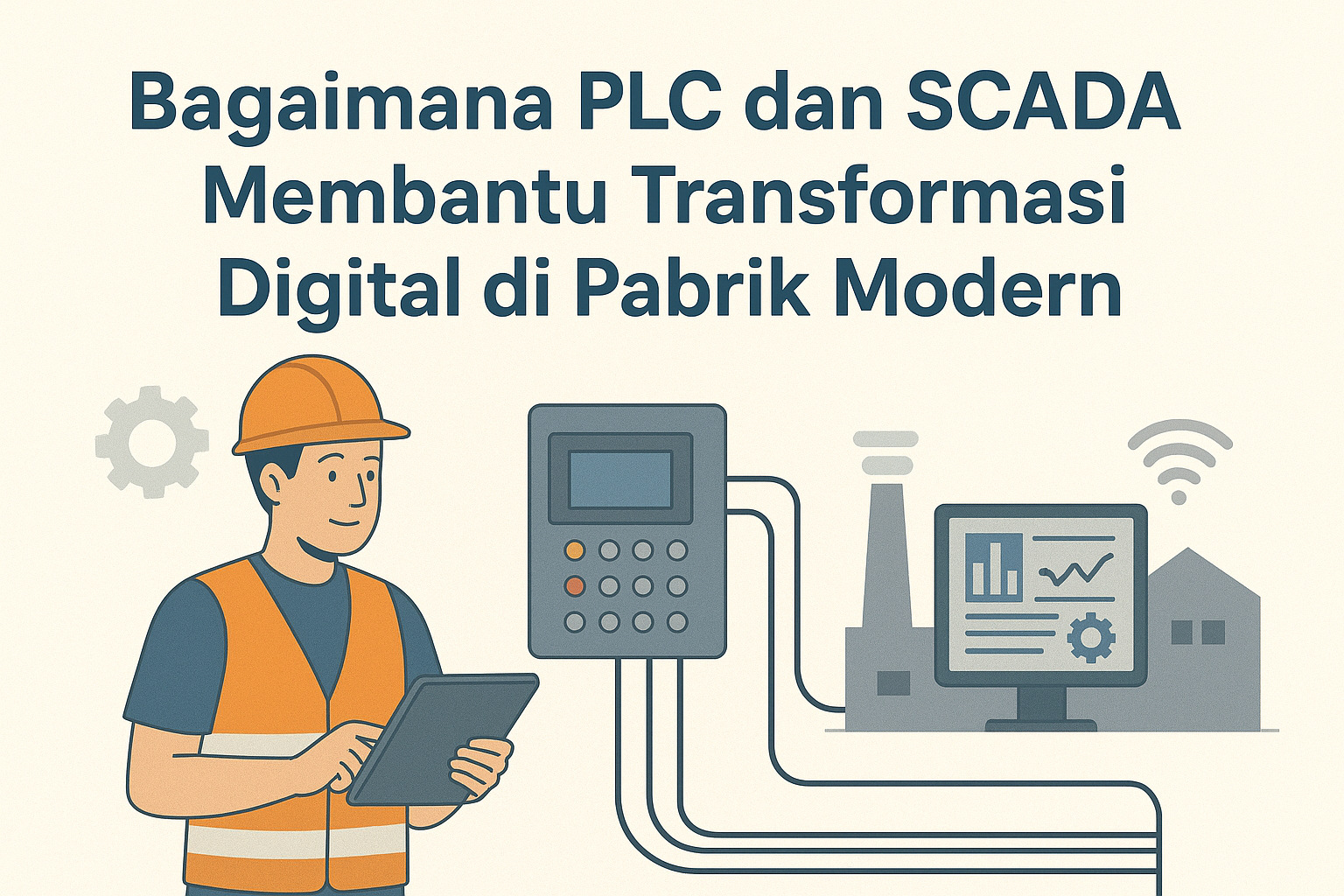 Bagaimana PLC dan SCADA Membantu Transformasi Digital di Pabrik Modern